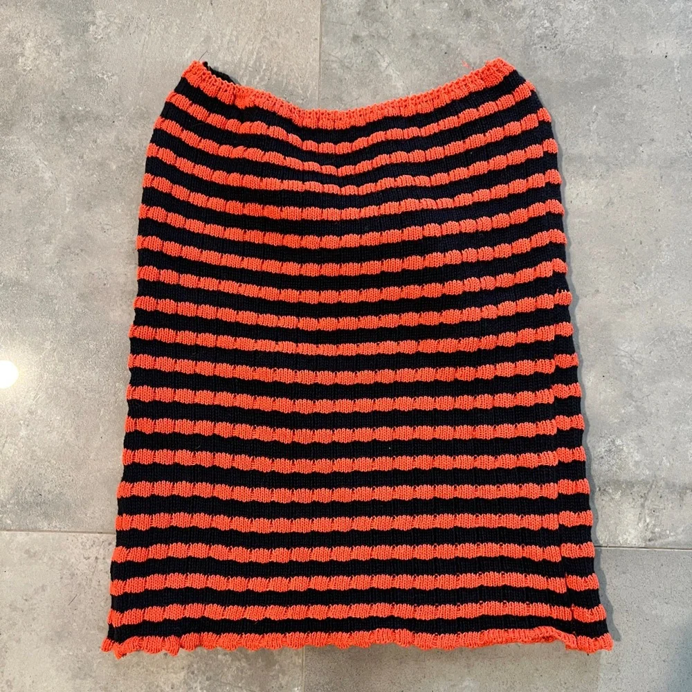 NUFIWI Knitted Strapless Tube Top Twist Size M - Picture 3 of 5